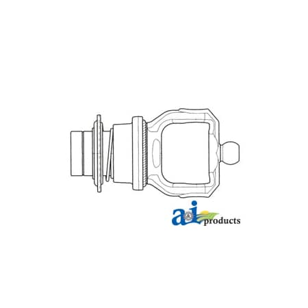 A & I Products Tractor Yoke, Splined 1 3/8" - 6 Spline w/ Ball Collar, CV 8" x5" x4" A-BP5730L0384